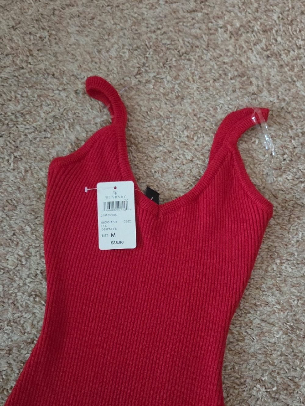 Windsor Perfectly Stylish Ribbed Knit Midi Dress - Picture 2 of 7